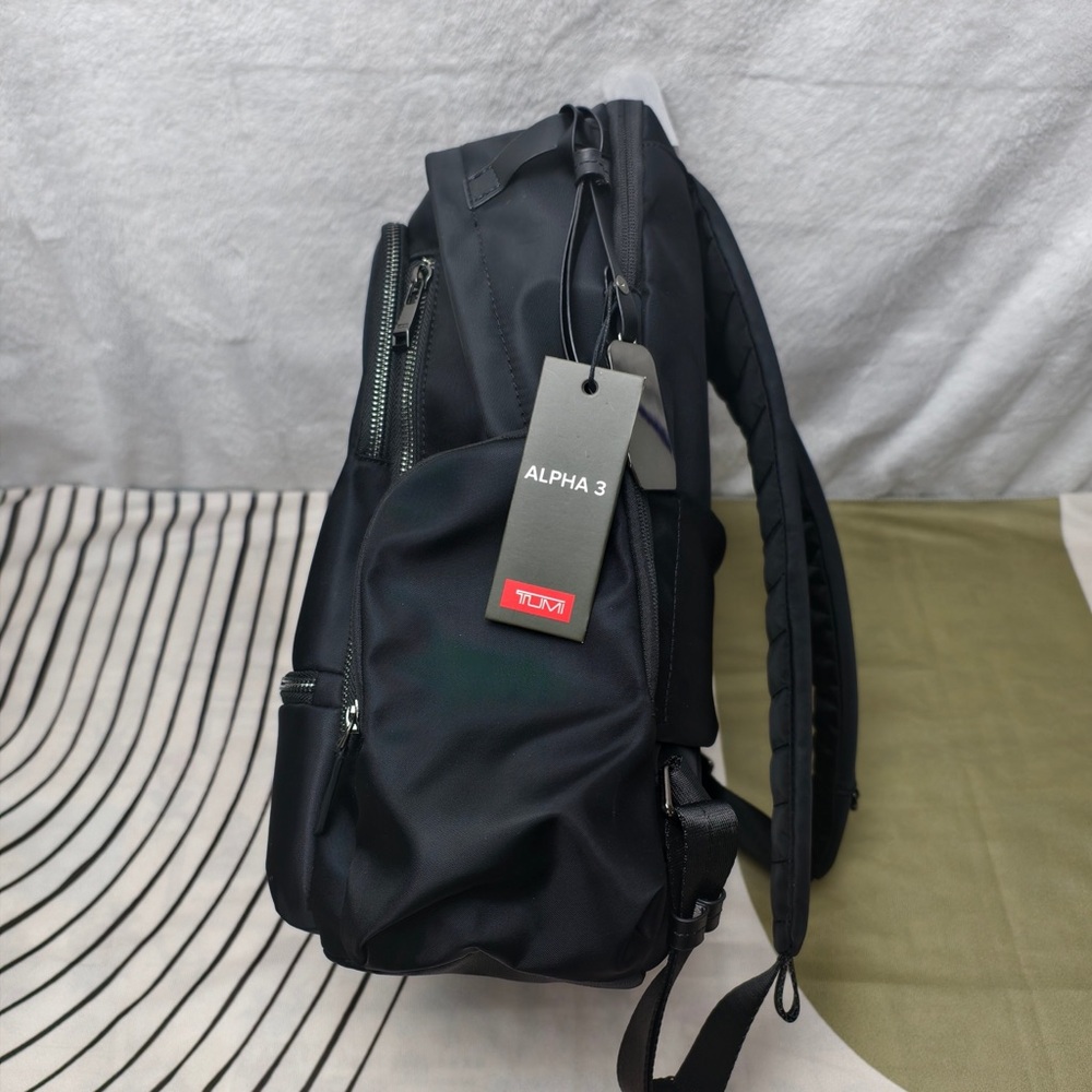 Tumi Voyageur Backpack Women's Black Tactical Nylon Commuter Bag - Picture 3 of 8